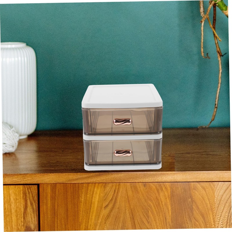 Operitacx Desktop Storage Box Organizer for Files Drawer Storage for