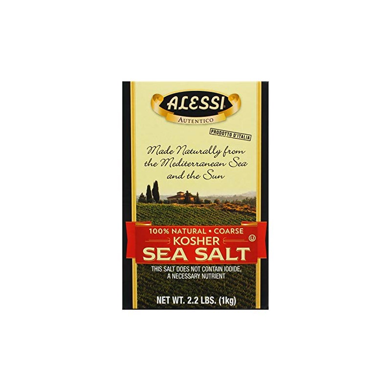 Alessi Kosher Sea Salt, 2.2 lbs