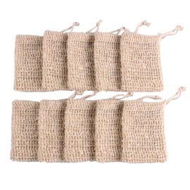 Bolsa Jabon Espumante Lino Algodón Cordón Colgante Exfoliante Natural - Suave Piel Viaje Gimnasio Accesorio Baño Ecológico