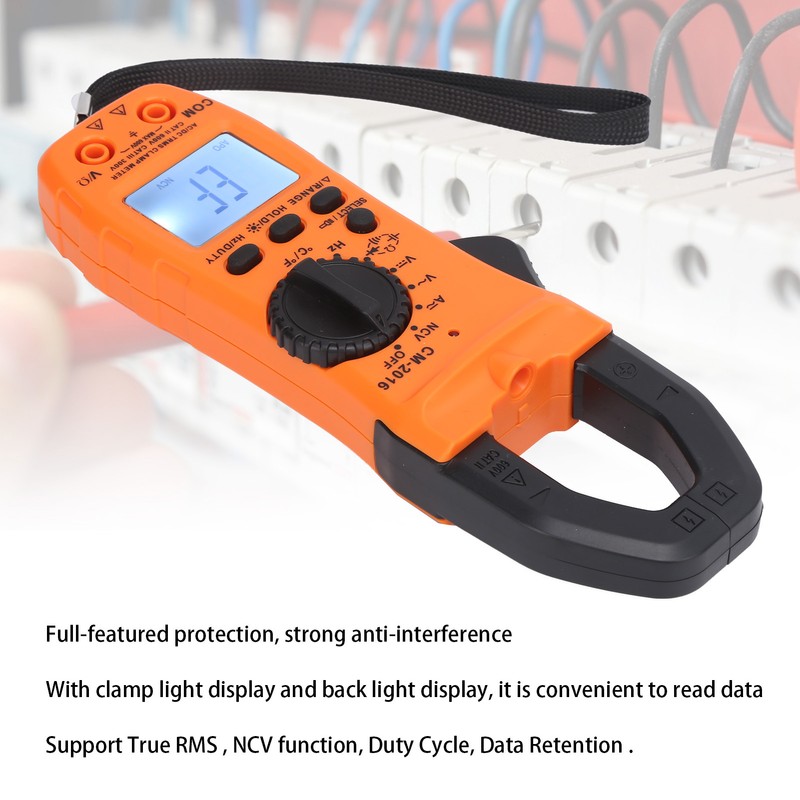 Digital Clamp Meter Multimeter AC DC NCV True RMS MultiFunction