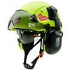Construction Hard Hat with Visor and Hearing Protection-Green Safety Hardhat