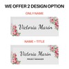 Customized Clear Acrylic Thick 8x3" Desk Name Plate Block -