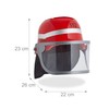 Relaxdays Children's Fire Brigade Helmet with Visor, Neck Scarf &