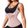 Nebility Women Waist Trainer Corset Zipper Vest Body Shaper Cincher