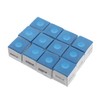 Kisangel Billiards Chalk Cubes 12 Pieces Pool Chalk for Snooker