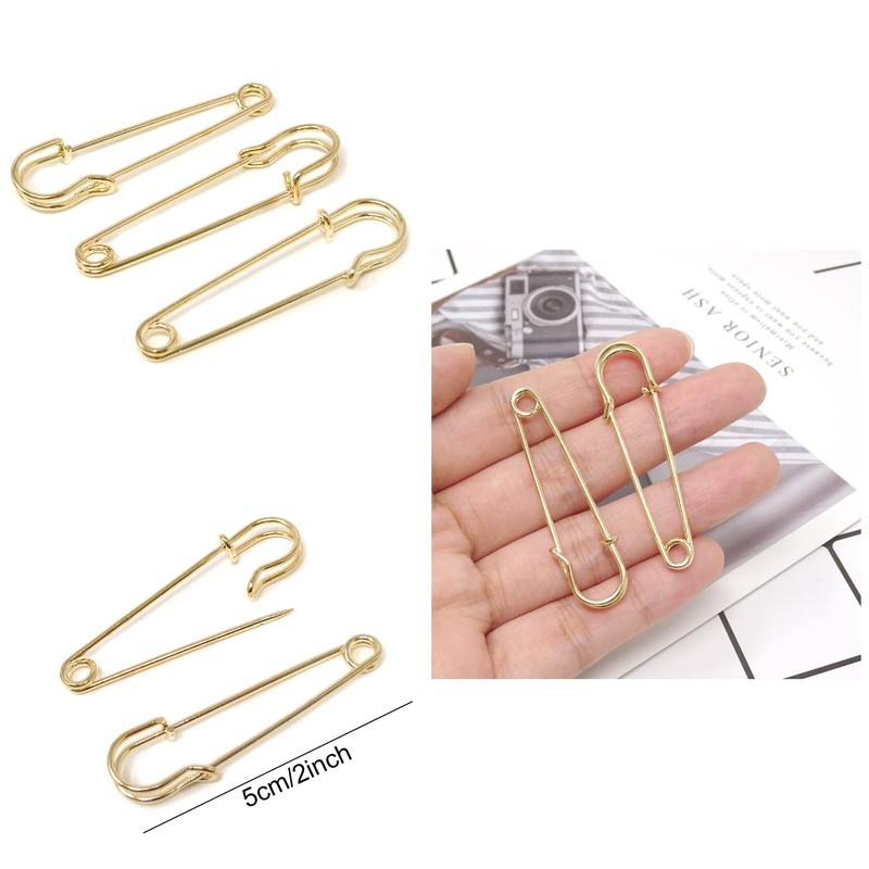 Honbay 30 broches de seguridad resistentes de 5 cm (2