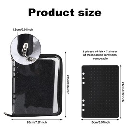 Gosknor Enamel Pin Display Book, 8 Pages A5 Lapel Pin Collection Holder Board Trading Book with Transparent Protective Film Enamel Brooch Display Binder Brooch Storage Organizer Supplies