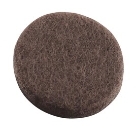 Self-Stick Furniture Round Felt Pads for Hard Surfaces – Protect your Hard Floors from Furniture Scratches, 1-1/2" Walnut Brown, Round (8 Pieces)