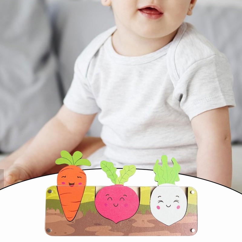 Sharplace Montessori Busy Board DIY Accessories Pull Carrot Toy, Children's
