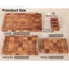 Fibogollo Bamboo Cutting Boards for Kitchen,Chopping Boards Set with Juice