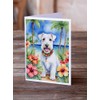 Caroline's Treasures Sealyham Terrier Luau Greeting Cards Pack of 8