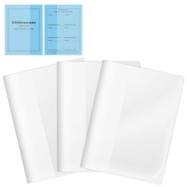 3 Stück Ausweishülle A6 Impfpass Hülle Doppelhülle schutzhülle schülerausweis Scheckkarte Impfausweis Hülle 150 * 212mm Wasserdichte Kartenhülle für Impfbuch Reisepass Studentenausweis
