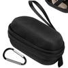TOCCOOL Black Hearing Aid Storage Case, Durable EVA Material Protector