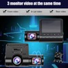 2.4 Inch Screen Dashcam 3 Way HD 1080P Three Lens
