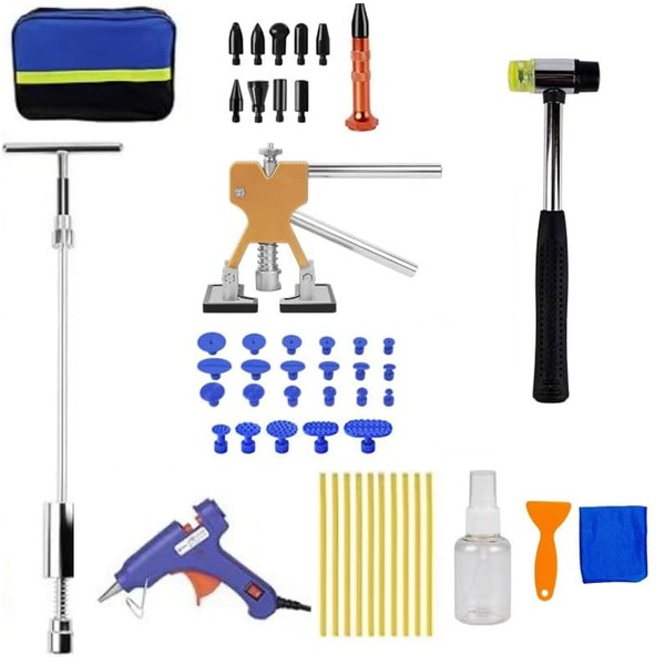 Generic Paintless Dent Repair Tool Dent Puller Kit Adjustable Width