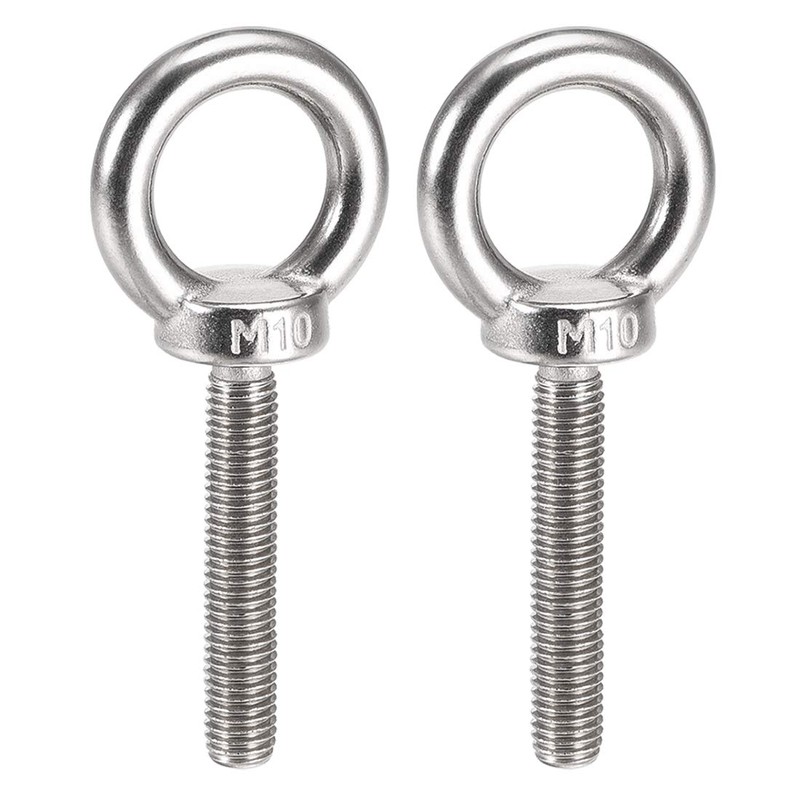 Sourcingmap Lifting Eye Bolt M10 x 60mm Male Thread 304