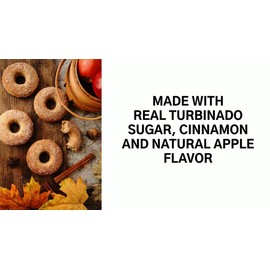 crait APPLE CINNAMON CRISP Flavored Sugar - 8 Ounce Resealable Bag – Use in Baked Goods, Cocktail Rimming Sugar, Coffee Topping, Frappes – Apple Cinnamon Sugar, Ice Cream Topping