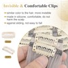 Elailite Real Hair Clip-In Extensions, 8 Wefts, Grey, Straight, Real
