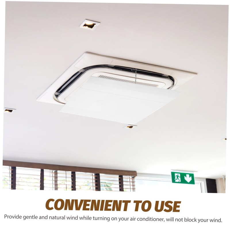 NOLITOY 1Pc Punch Air Conditioning Deflector Wind Guide Baffle for