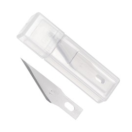 CoCud Craft Hobby Blades, #11 Blunt Angle Manganese Steel Replacement Cutting Carving Blade Refill Knife Blades with Storage Case - (Applications: for Art Scrapbooking DIY), 50-Pieces