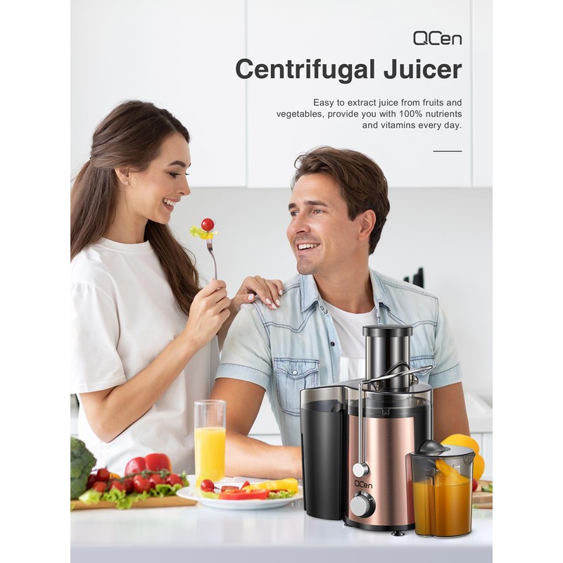Juicer Machine, 800W Centrifugal Juicer Extractor with Wide Mouth 3”