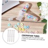 CATIEBYE 200pcs 10ml Plastic Centrifuge Tubes with for Scientific Experiments