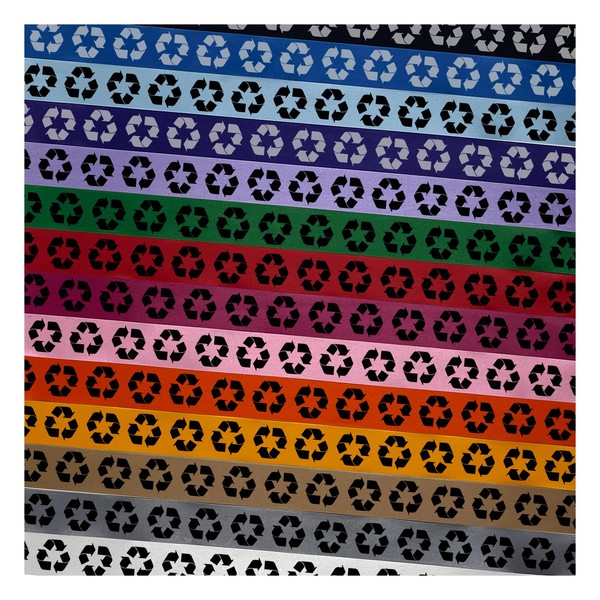 Recycle Symbol Solid Satin Ribbon for Bows Gift Wrapping DIY