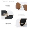 KALIYADI Hexagon Sunglasses For Women Men Polarized, Square Sunglasses For