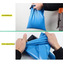 Sixstore 100pcs Blue Mailing Bags 6x9 inch Strong Mailing Bags Poly Mailers Small Packing Bags 6.3x9 inch