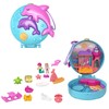 -​Polly Pocket Dolphin Beach Compact, Beach Adventure Theme with Micro