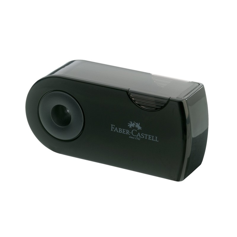 Faber-Castell 182700 - Doppelspitzdose Sleeve, schwarz