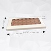 GoGoPak 50 Boxes - Chocolate Bar Box White with Clear