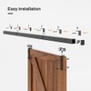 72"/6FT Box Rail Hardware Heavy Duty Sliding Barn Door Track,