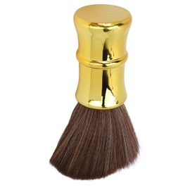 Barber Neck Duster Brush Soft Hair Electroplating Process Barber Brush Neck Duster for Hair Salon Golden