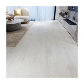 FLOREXP White Vinyl Flooring - Laminate Waterproof Flooring with Wood Grain Effect,2.0mm 36 Packs 54Sq.Ft,Self Adhesive for Kitchen Bathroom Bedroom Living Room (White Oak)