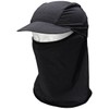 Goodland GD-CAPMASK-MBK Face Mask with Brim Inner Neck Guard, Sweat