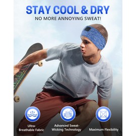 GNEGNI Sleep Headphones Bluetooth 5.4 Headband Wireless Ultra-Thin HD Stereo Speakers Headband Earphone, Unique Gifts for Women Men Sports Workout Yoga Travel Meditation