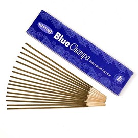 Nitiraj Color Champa Incense 2-Pack 25gm Slow Burning 1 Hour per Stick Blue