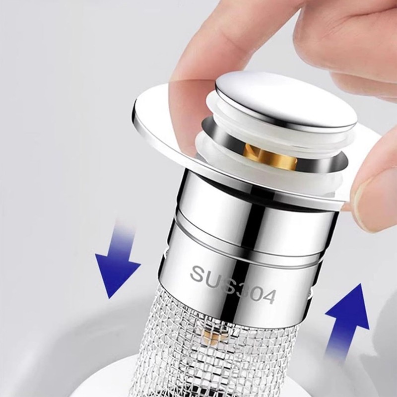 Pack of 2 Sink Plugs for 34-40 mm Drain Drain,