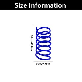 WQEDVN 12 PCS Cat Springs Toy, Cat Spring Toys, Spring Cat Toys, Springs for Cats, Plastic Coil Spiral Springs, For Cat Bouncing Play Training Fun Gift for Cats (Green, Yellow, Purple, Blue)
