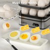 Evoloop Rapid Egg Cooker Electric 12 Eggs Capacity, Soft, Medium,