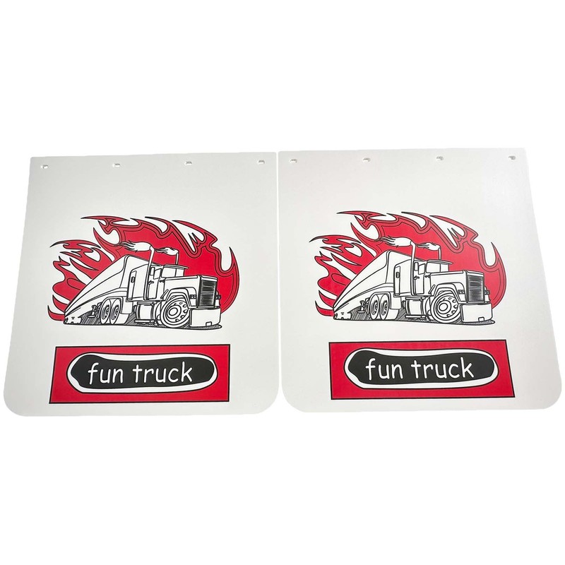 BST BSSP Pair White Straight Heavy Duty Polymer Splash Guard