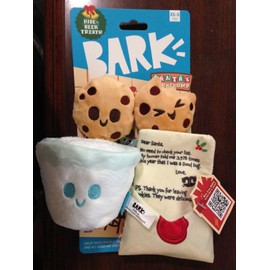 Bark Christmas Santa's Workchomp Hide Seek Toy 4 Piece Set XS-S 0-20lbs Dogs New