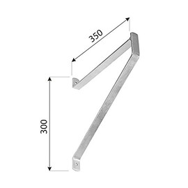 Velano - Wall hooks, garage hooks, heavy duty equipment hooks, garage holder, wall holder, universal hooks - for simple objects: boards, skis - apartment, workshop, garage - HMUN - 2 pieces, 350x300