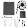 Solar Panel Fan 20W 2350RPM Ventilation Fan 6in Exhaust Fan