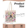 Self Love Daily Affirmations for Women, Inspirational Canvas Tote Bag
