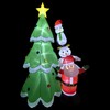 Northlight LED Lighted Inflatable Christmas Tree with Santa and Friends