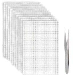 6000 Double-Sided Adhesive Pads, 10 Sheets Foam Dots Adhesive Foam Square Mount Dual-Adhesive 3D Foam Tapes for Craft DIY Office Supplies, 0.2 Inch x 0.2 Inch, 6000 Pieces in Total
