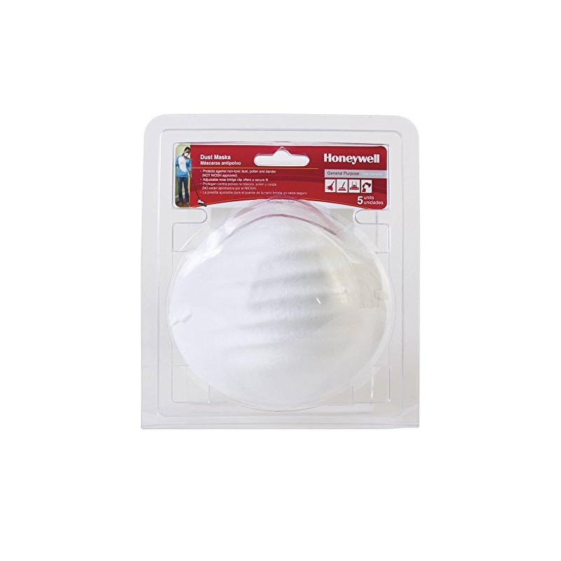 Honeywell Nuisance Disposable Dust Mask, 5-Pack (RWS-54000)