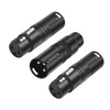 Lrbners XLR Male to Female Audio Adapter, Black Shell Secure